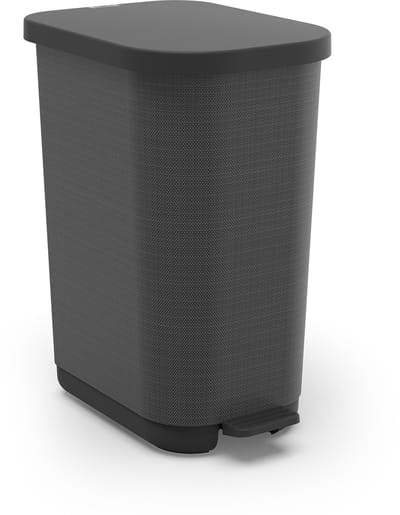 Rotho Orbe pedaalemmer - prullenbak 35L - BPA vrij - carbon grafix