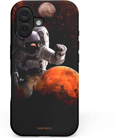 Casetastic hoesje geschikt voor Apple iPhone 16 - MagSafe - Dubbellaagse bescherming - Stellar avontuur - Fashion Case - Zwart