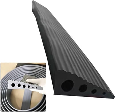 Drempelhulp Rolstoelovergangshelling Voor Toegang Tot De Scooter En Beweging Van Huisdieren Deurhelling Ontworpen Met Antislipoppervla(Black,70CM*1 * 4)