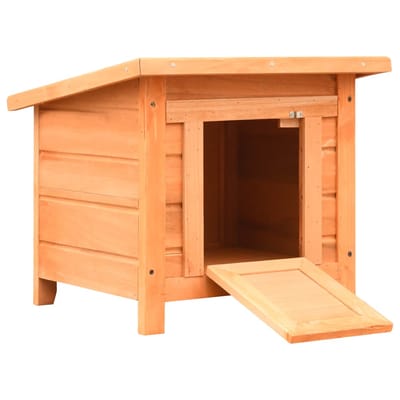 vidaXL - Kattenhuis - 50x46x43,5 - cm - massief - grenen- - en - vurenhout