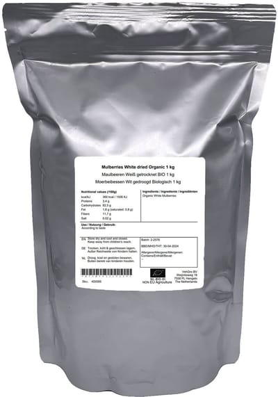 Moerbeibessen Wit gedroogd - 1 Kg - VehGro