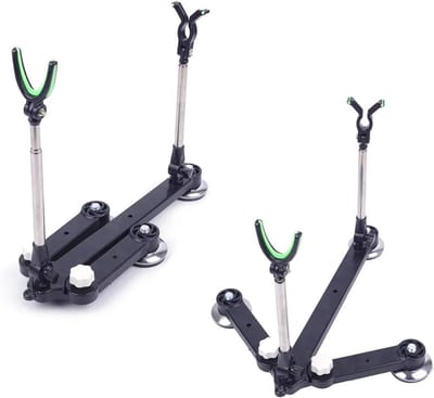 Hengelsteun Vissen - Visserij Accessoire - Stabiliteit Hengel - Verstelbare Intrekbaar - 28cm Lengte - Zwart