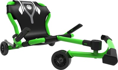 Kindervoertuig Driewieler - Zitscooter Rijspeelgoed - Actieve Buitenspelen - Uniek Been-aangedreven Wiel - Verstelbaar Frame - Groen