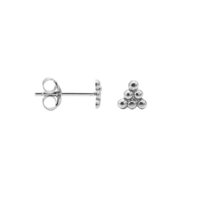 Karma Symbols oorbel M1633 6 Dots Zilver