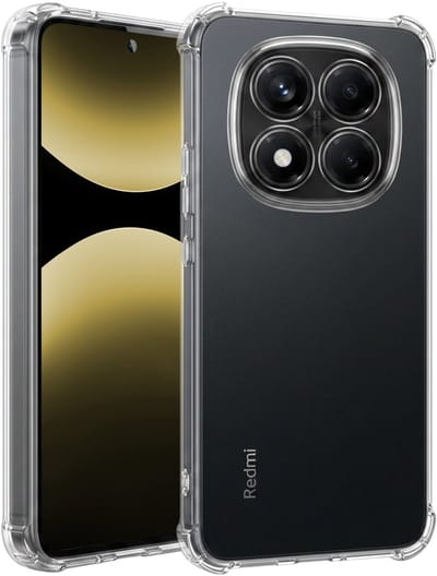 Hoesje - Geschikt voor Xiaomi Redmi Note 14 Pro - Sterk & Shockproof - Siliconen Case - Back Cover - Telefoon Hoes Shock Proof - Telefoonhoesjes - Transparant