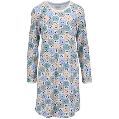 Katoenen dames nachthemd fjord blauw Ringella - Blauw - Maat - 36