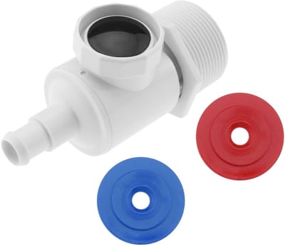 Dailygoody universele wandfitting connector kit - 5 stuks - wit - drukontlastingsklep - zwembad accessoires - geschikt voor Polaris 180 280 360 ...
