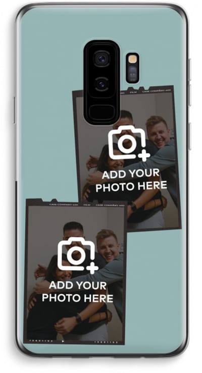 Gepersonaliseerd - Case Company® - Hoesje geschikt voor Samsung Galaxy S9 Plus hoesje - Polaroid Zwart - Soft Cover Telefoonhoesje - Bescherming aan alle Kanten en Schermrand