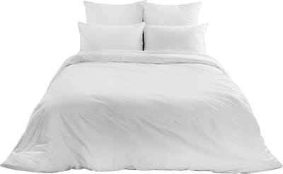 Homéé hotel dekbedovertrekset 20A Lits-jumeaux 240x200/220 cm 100% Katoen 140g. m2 wit