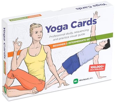 Complete set yoga kaarten voor beginners en gevorderden - Oefen met asana's en sanskriet thuis