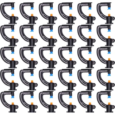 30 Stuks G Type Refractieve Sproeier Irrigatie Vernevelkop voor Tuin Kas black