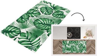 Keukenloper - Loper keuken - Tropisch - Jungle - Bladeren - 120x60 cm - Keukenloper vinyl