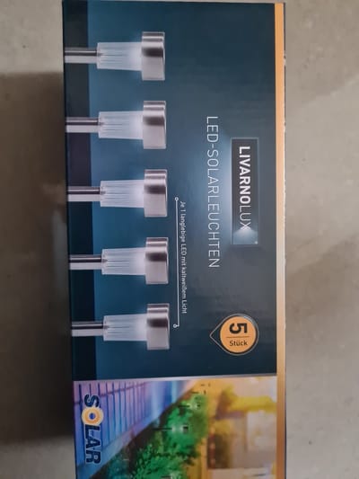 Livarnolux LED solar lampen 5 stuks