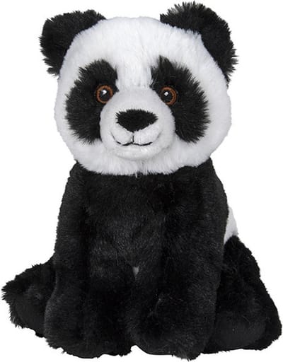 Nature Planet Pluche Pandabeer - knuffelbeer - 16 cm - beren knuffels - speelgoed