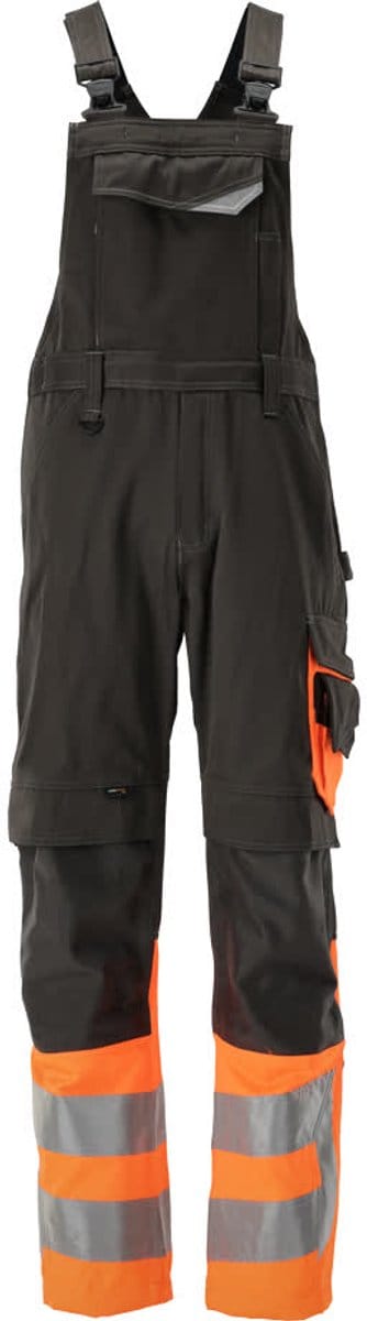 Mascot Safe Supreme Amerikaanse overall met kniezakken 15669-860 - donkerantraciet/hi-vis oranje - C46 - 76