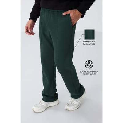 Heren Regular Fit Katoen-Polyester Sweatpants
