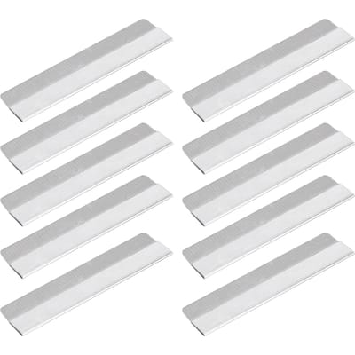 10PCS Lames de Rasoir à Sourcils Épilation Rasage des Sourcils Bord Droit Rasoir en Acier Inoxydable white