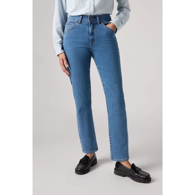 Levi's Tailored 724 Straight We Have Arrived Maat: W27L30 | Straight Jeans Outlet | Dames | Blauw