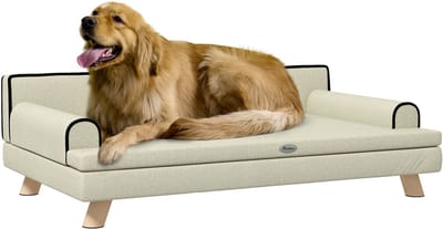 PawHut-Huisdierenbank-Polyester-100x62x32cm-Beige
