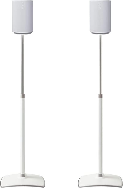 Verstelbare Speaker Stands voor Sonos Era 100 - Wit - Ideaal voor Thuisbioscoop en Surround Sound