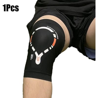 1 Stuk Performance Compressie Kniebrace   Milde Ondersteuning voor Knieverstuikingen, Verrekkingen, Pijn, Artritis, Bursitis, Overbelastingsblessures M zwart