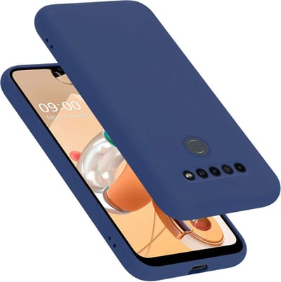 Cadorabo Hoesje geschikt voor LG K41S in LIQUID BLAUW - Beschermhoes gemaakt van flexibel TPU silicone Case Cover