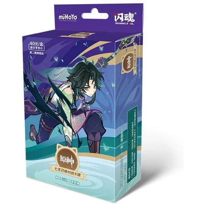 100% Authentique Genshin Impact Carte Génie de l'Invocation TCG Carte de Combat Hu Tao Raiden Shogun Carte de Collection Personnage Jouet pour Enfant Cadeaux