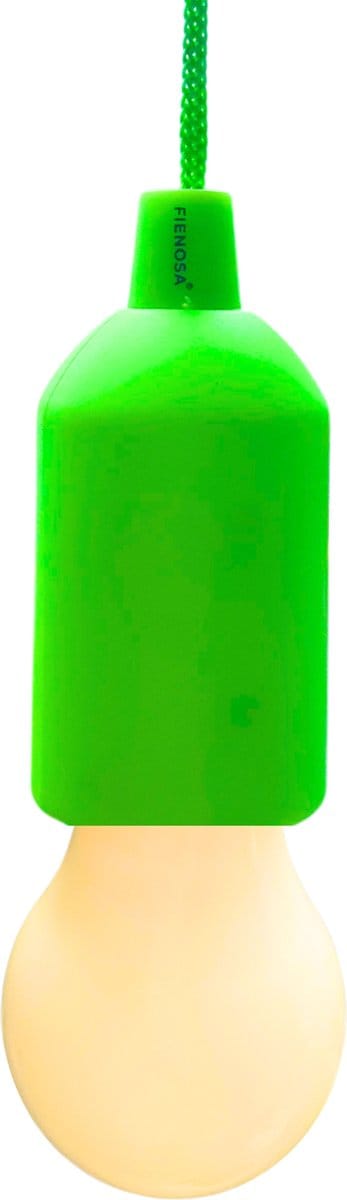 Fienosa LED Treklamp Groen- Hanglamp - Camping lamp - Hanglamp Batterij - Nachtlamp Kinderen - Campinglampen - Tentlamp - Kampeerlamp - NIET INBEGREPEN aaa batterijen- Warm wit licht - Tuinverlichting - Feestverlichting