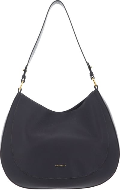 COCCINELLE Leren Schoudertas Sole Handbag Bottalatino Leather Ardesia Grijs