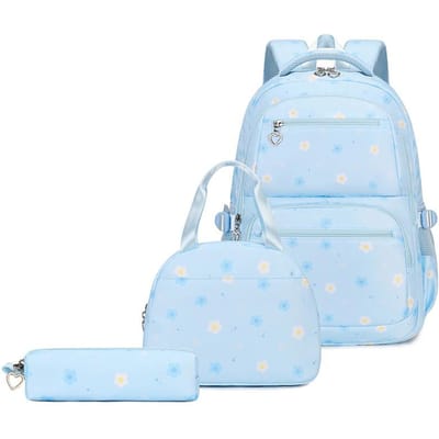 3 stuks/Set School Student Rugzak Kinderen Schooltassen voor Meisjes Kinderen Schooltassen Waterdichte Boekentas Met Lunchtas Etui
