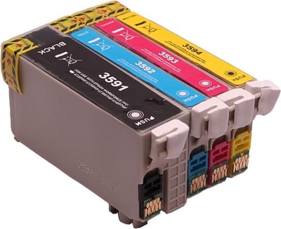 Set 4x ABC huismerk inkt cartridge geschikt voor Epson 35XL voor Epson WorkForce Pro WF-4720 WF-4720DWF WF-4725 WF-4730 WF-4730DTWF WF-4735 WF-4735DTWF WF-4740 WF-4740DTWF