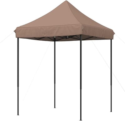 Pop-up Partytent - Evenemententent Prieel - Feesten Organiseren - Eenvoudige Montage - 200 x 200 cm - Bruin