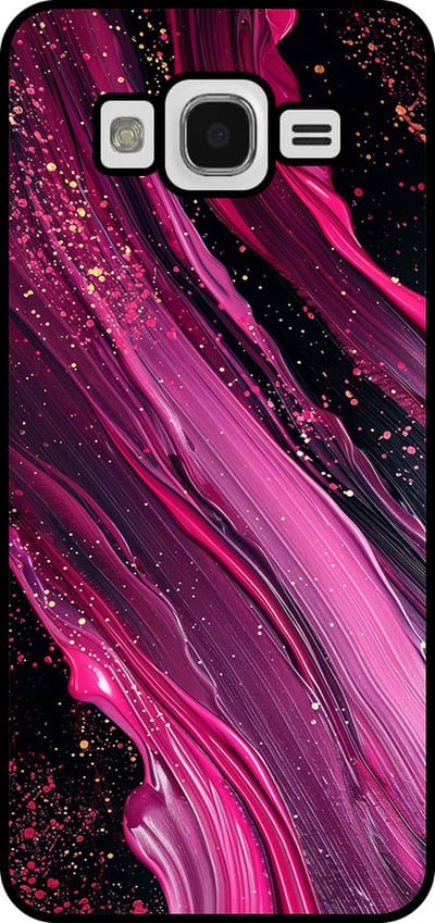 Smartphonica Telefoonhoesje Geschikt voor Samsung Galaxy J5 2015 met marmer opdruk - TPU backcover case marble design - Paars Roze geschikt voor Samsung Galaxy J5 2015