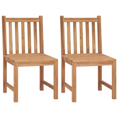 vidaXL - Tuinstoelen - 2 - st - massief - teakhout
