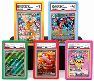5 Stuks PSA Slab Guards - Slab Protector - TCG Beschermhoes Bumper - PSA Graded Kaarten - Geschikt voor Pokemon - Gradient Bumpers - PSA Slab Guard - Slab Bumper - Trading Card Games