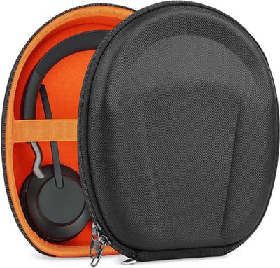 Beschermende Hardcase voor Jabra Elite45h en Evolve2 Series met Kabelopslag - Ideaal voor Reizen en Onderweg