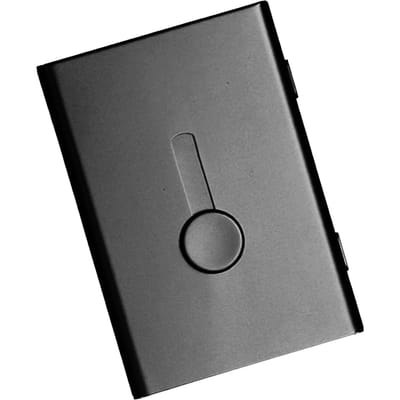 Naamkaarthouder Geanodiseerde Aluminiumlegering Mat Draagbaar Slank Naamkaart Case voor Zakelijke Onderhandelingen Conferentie Netwerken gray