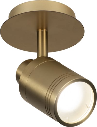 Lumidora Opbouwspot 74847 - DAISY - GU10 - Goud - Messing (kleur) - Metaal - Badkamerlamp - IP44 - ⌀ 10 cm