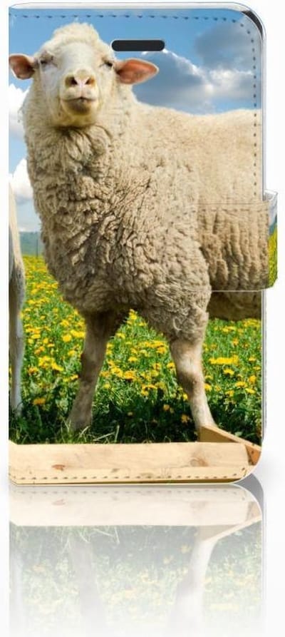 Samsung Galaxy Xcover 3 | Xcover 3 VE Telefoonhoesje met Pasjes Schaap en Lammetje