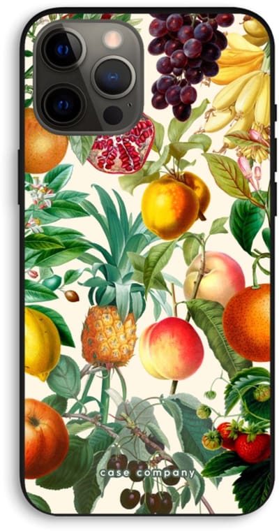 Case Company® - Hoesje geschikt voor iPhone 12 Pro Max hoesje - Classic Flora - Biologisch Afbreekbaar Telefoonhoesje - Bescherming alle Kanten en Schermrand