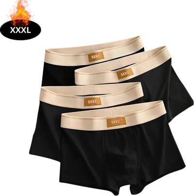 Nivard Onderbroeken Heren - Boxershort - Ondergoed - Boxer - Underwear - Mannen - 4 Pack - Zwart - XXXL