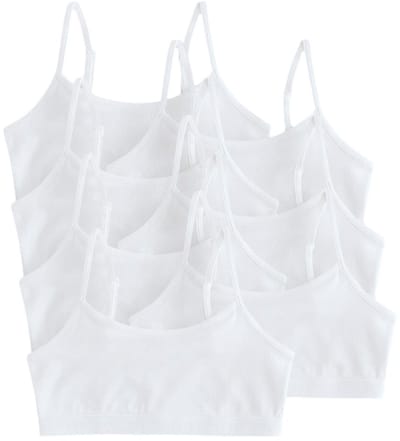 Next - Meisjes - Set van 7 crop tops met bandjes - Wit