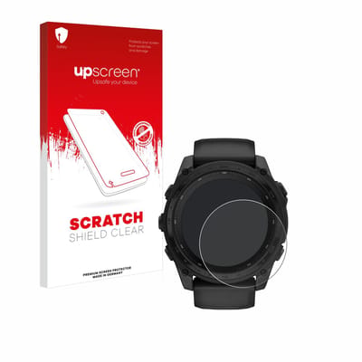 upscreen - Screenprotector voor Garmin Tactix 8 Solar (51 mm) - Folie Beschermfolie transparant