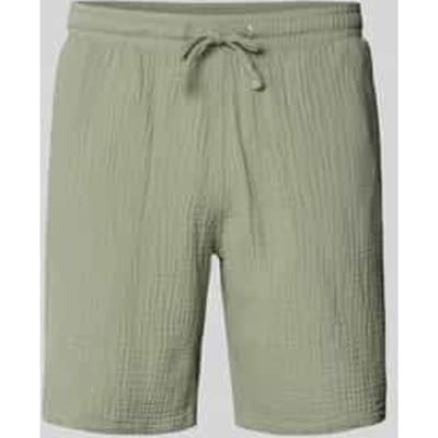 Korte broek met structuurpatroon model 'AIDEN'