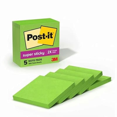 Super Sticky Notities 3 x 3 inch - Perfect voor School en Kantoor