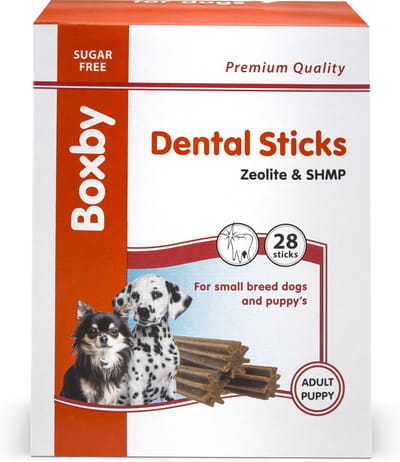 Boxby Dental Sticks Puppy & Small Dog - Hondensnacks - Kip 320 g 28 stuks