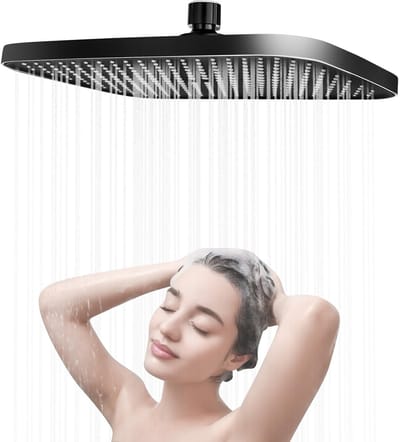 Dailygoods- Regendouchekop 14 Inch - 360° Verstelbaar - Waterbesparend - Zelfreinigend - Overhead Douche - Hoogwaardige Prestaties - Douchekop