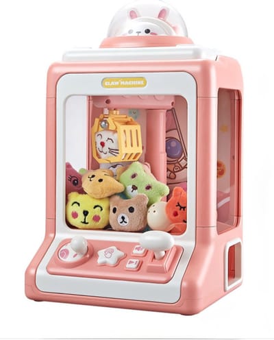 Elektrische Grijp Machine voor Kinderen met Geluid - Roze - Cartoons - Knuffels - Oplaadbaar met USB - Inclusief Prijzen