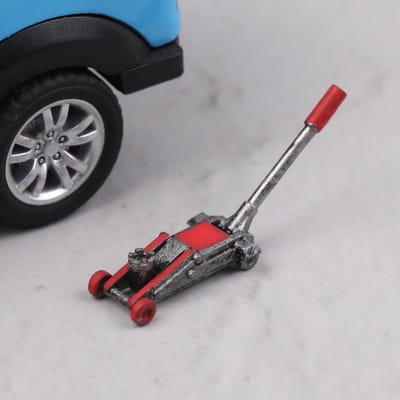 Nieuwste 1/64 Schaal Miniauto Hefkrik Model Modificatie Garage Reparatie Accessoires Scène Plaatsing Miniatuur Beeldje Display gray