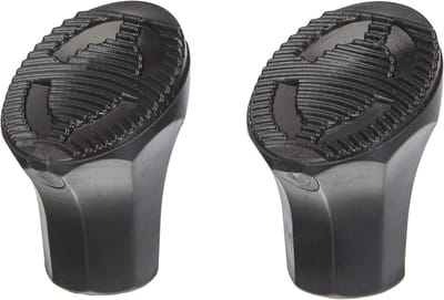 Rubberen steunschoenen voor fietsstandaard - Antislip, Zwart, L